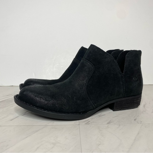 Born Kerri Black Distressed Suede Bootie 8M - Picture 15 of 15